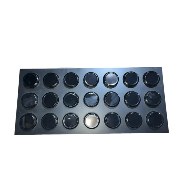 مجموعة برطمانات توابل زجاجية - 21 قطعة، بني