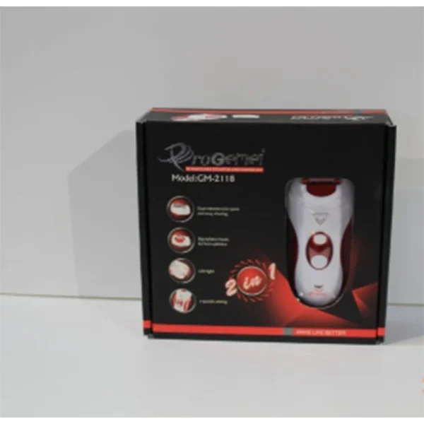ProGemei GM-2118 – ماكينة إزالة الشعر للسيدات قابلة لإعادة الشحن
