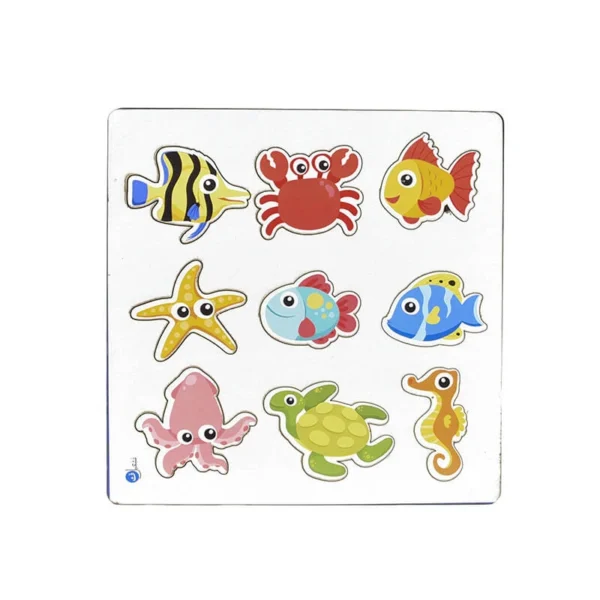 Animals Learning Toy For Unisex Children 29*29*.05 - Multicolor