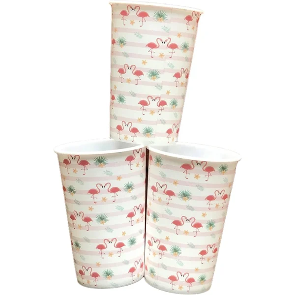 مجموعة 3 أكواب بلاستيكية، سعة 350 مل