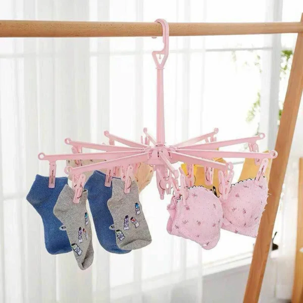 رف تجفيف الملابس للحمام الداخلي
علاقات تجفيف الملابس - 16 مشبك