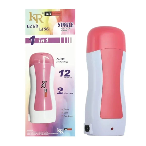 KR Wax – جهاز إزالة الشعر بالشمع 1 في 1 - جهاز واحد مع أوراق إزالة الشعر