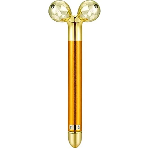 Energy Beauty  
V-Shape 24k Golden Pulse Facial Massager, 3D Roller Face Massager Electric Sonic Gold Lift Facial Bar