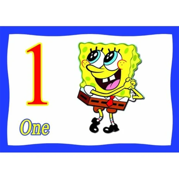 بطاقات تعليمية للأرقام مع صور للأطفال