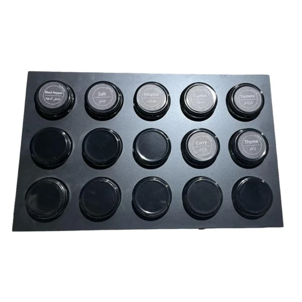 Spice Jars Glass Set, 15 Piece