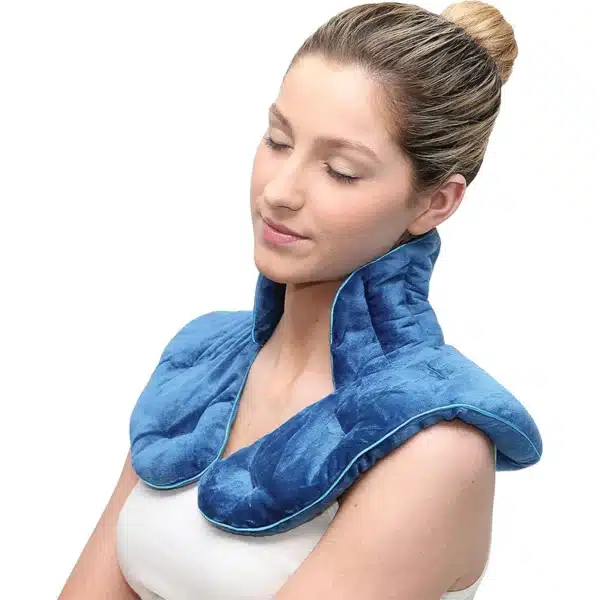 Calming Comfort Therma Comfort Weighted Hot Neck Shoulder Wrap, Deep Pressure Therapy, Herbal Aromatherapy, Comfort Fit Design- 3 lbs