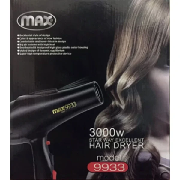 Max Hair Dryer 9933