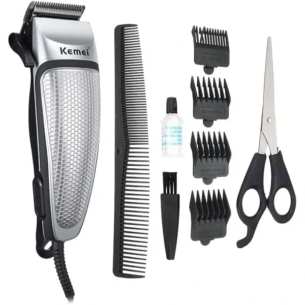 كيمي KM-4639 – ماكينة حلاقة كهربائية كيمي - أسود/فضي