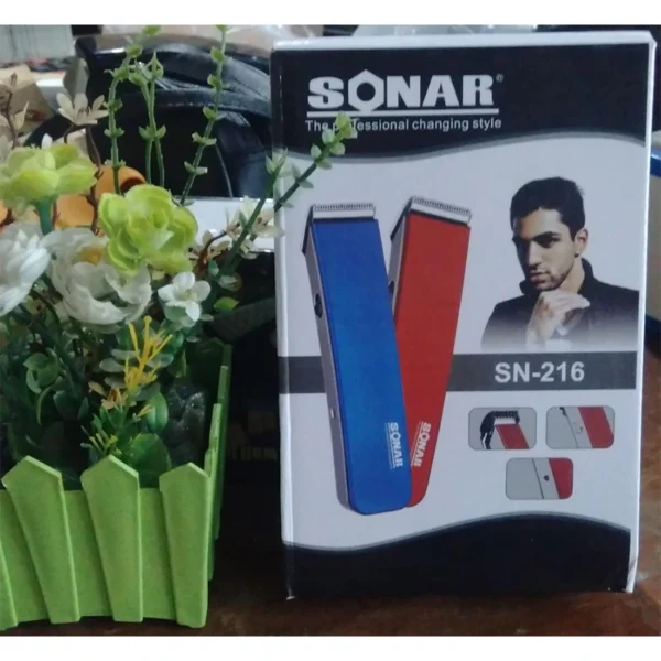 Sonar SN-216 – ماكينة حلاقة وقص الشعر واللحية قابلة لإعادة الشحن