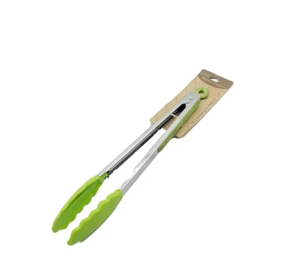 Kitchen silicone stainless steel tonge