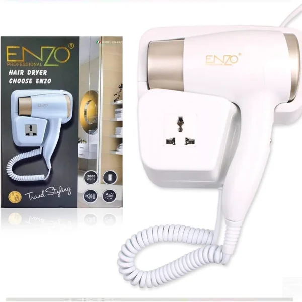 Enzo Hair Dryer EN-6622
Luxury durable electrical wall mounted stand up hair dryer