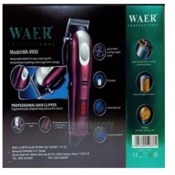 WAER Super Cutting Professional Electric Hair
WA-9900