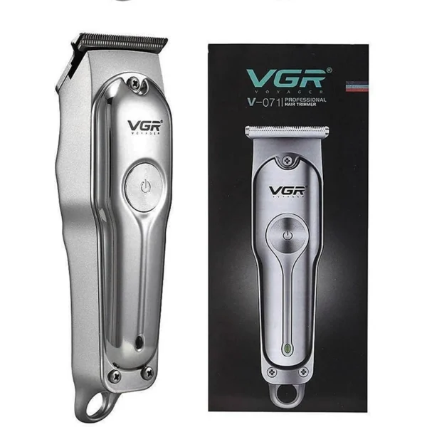 VGR V-071
Professional Hair Trimmer Stainless Steel USB Charging with 3 Combs