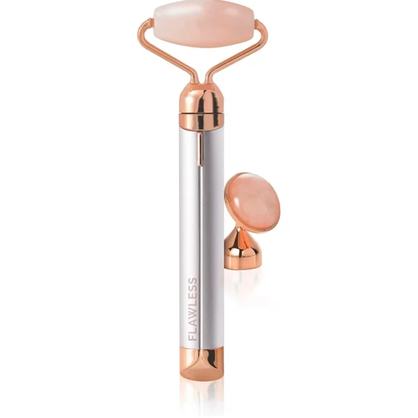 Flawless Contour, Electric Rose Quartz Facial Roller & Massager