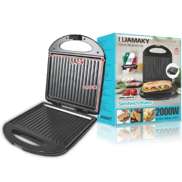Jamaky Sandwich Maker 2000W 
JMK2010A