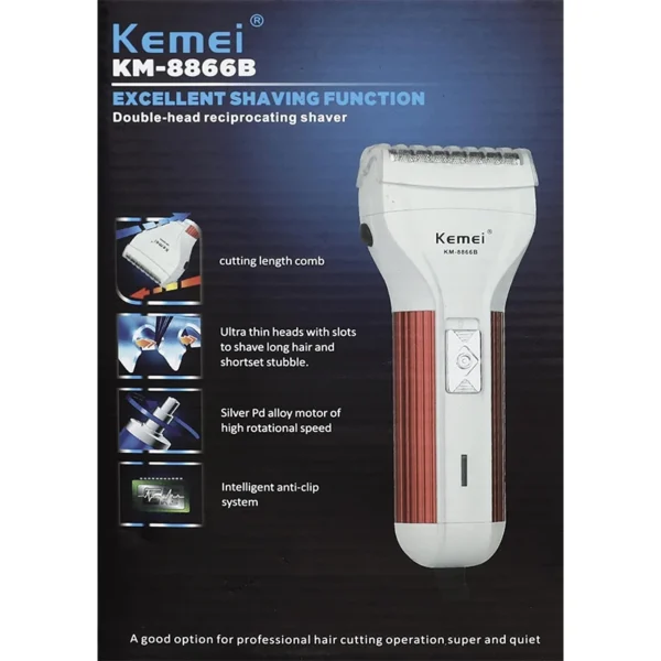 Kemei KM-8866B
 Hair Trimmer Dry For Men