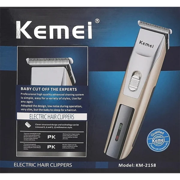 كيمي KM-2158 – ماكينة حلاقة كهربائية جافة للرجال - شفرات فويل