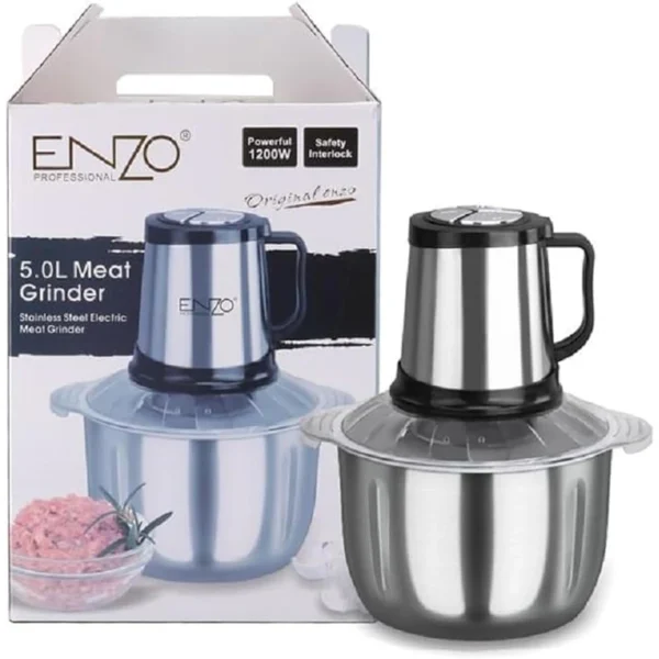 ENZO Stainless Steel Meat and Vegetable Chopper,5L, 1200W
ITA20012