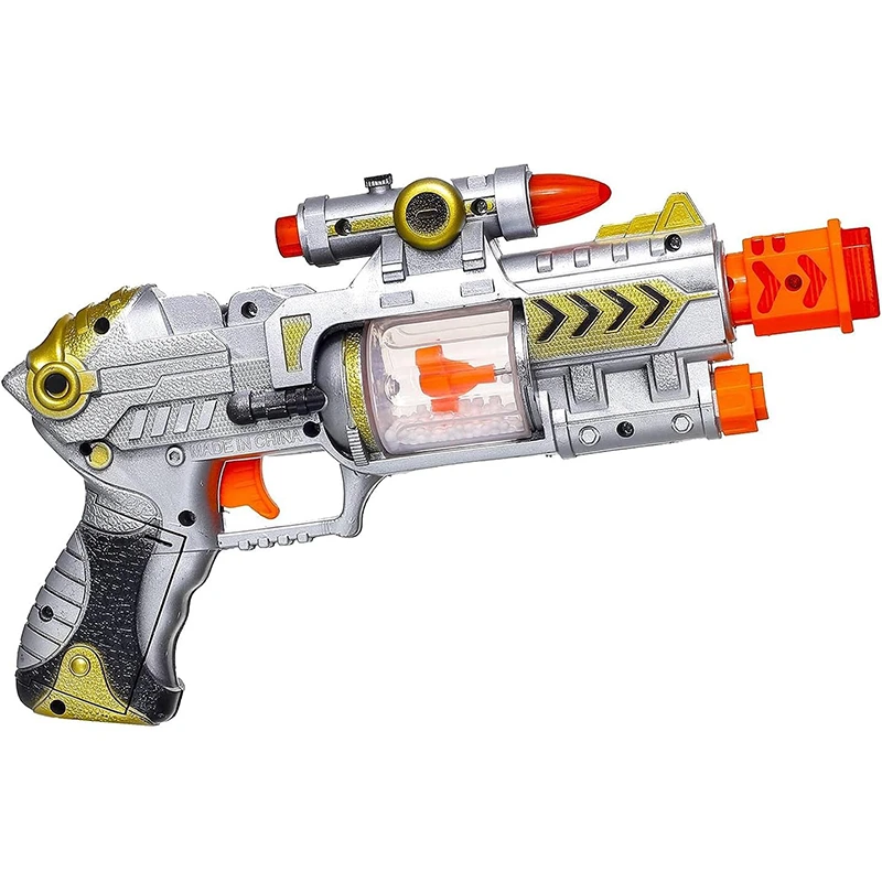 مسدس مع موسيقى وأضواء - متعدد الألوان