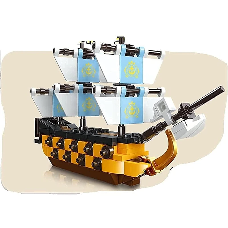 لعبة بناء جاك سبارت مع 165 قطعة - سفينة